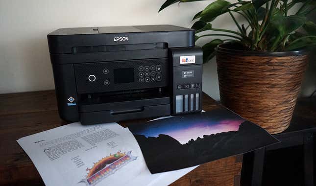 Pruebas impresas con una impresora Epson EcoTank ET-3850
