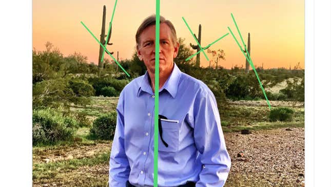 Image for article titled Why Congressman Paul Gosar Is Tweeting a Green Arrow Pointed at His Dick