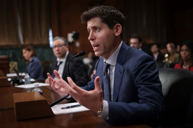 Sam Altman, CEO of OpenAI, testified in Washington earlier this month.