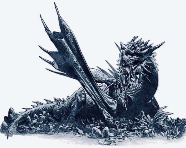 Art by Doug Wheatley of the Cannibal from Fire &amp; Blood.