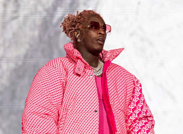 Image for article titled Young Thug Faces New Charges in YSL RICO Indictment