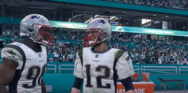 Tom Brady's first video game appearance is starkly different than his latest