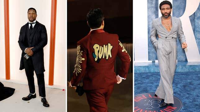 Image for article titled The Most, uh, Innovative Men&#39;s Fashion at This Year&#39;s Oscars