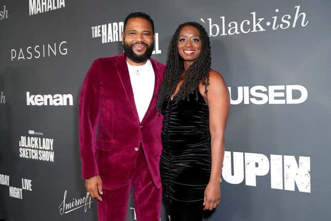 (L-R) Anthony Anderson and Alvina Stewart attend the Fourth Annual Celebration of Black Cinema &amp; Television, presented by the Critics Choice Association at Fairmont Century Plaza on December 06, 2021 in Los Angeles, California. (Photo by Leon Bennett/Getty Images for the Critics Choice Association)