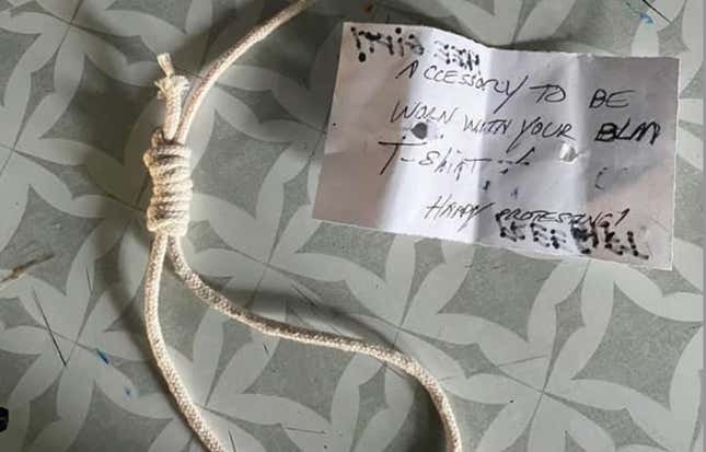 Image for article titled Michigan White Man Charged With Hate Crimes for Leaving Nooses and Racist Notes Around His Community