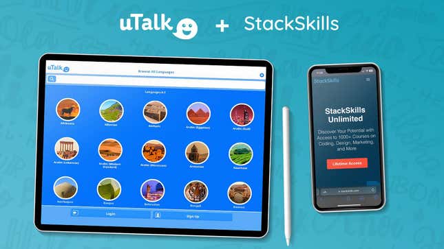 Image for article titled uTalk and StackSkills Are $30 Right Now