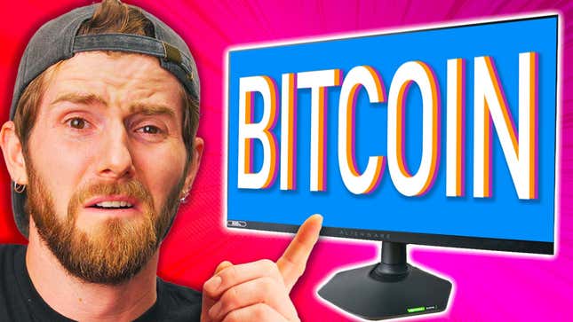 Linus Tech Tips points at Bitcoin