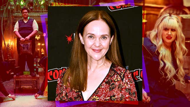 Center: Yana Gorskaya at New York Comic Con in 2021 (Photo: Bryan Bedder/Getty Images for ReedPop); left and right: What We Do In The Shadows (Photos: Russ Martin/ FX) 