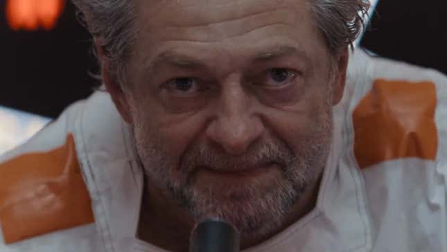Andy Serkis in a scene from Tony Gilroy's Star Wars series, Andor.