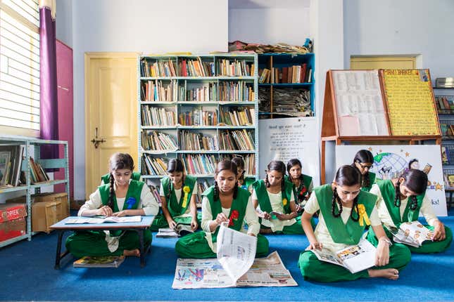 Classes are designed to encourage free flowing conversation at Pardada Pardadi.