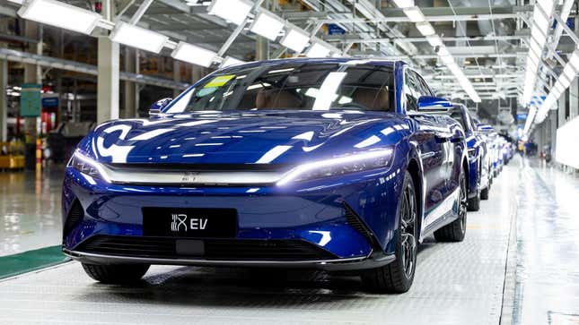 Image for article titled BYD Overcomes Tesla to Become World&#39;s Largest EV Maker