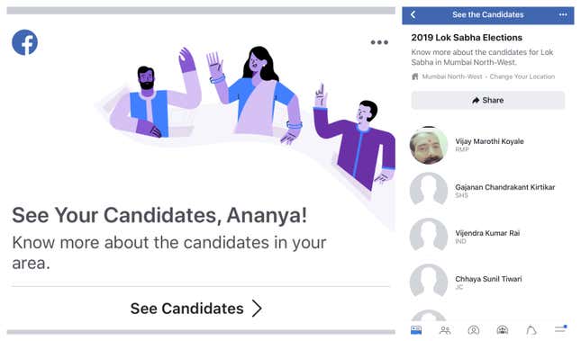 facebook election