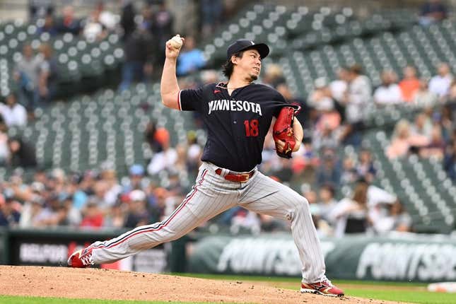 Minnesota Twins: 2021 Game-Used Kenta Maeda Jersey - worn 7/9/2021 - 7  Strikeouts over five scoreless innings vs. Detroit Tigers