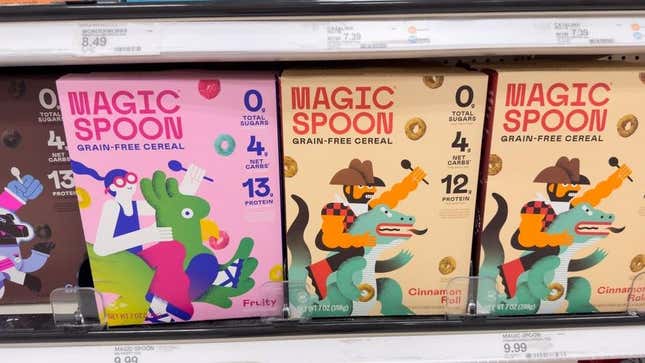Magic Spoon cereal boxes