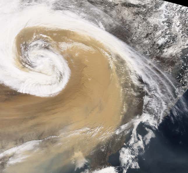 Image for article titled Earth’s fiercest dust storms, as seen from space