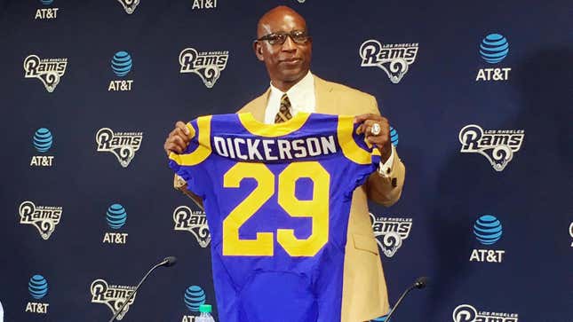 1980s Eric Dickerson No 29 Retired Number Los Angeles Rams by