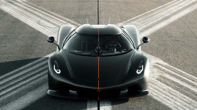 A photo of the front of the Koenigsegg Jesko Absolut