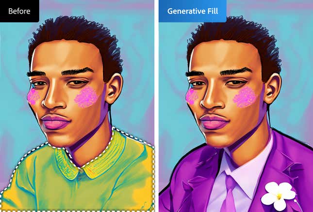 Image for article titled Adobe Firefly AI Is Out of Beta in Photoshop and Illustrator