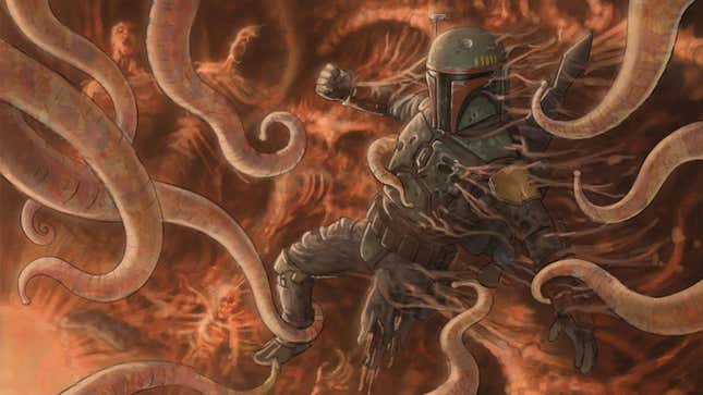 Imagen para el artículo titulado Cómo consiguió escapar Boba Fett al Pozo de Sarlacc