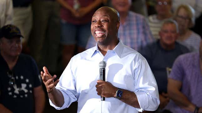 Image for article titled Tim Scott Beckons To Campaign Rally Attendee He Wants To Bring Backstage To Fuck