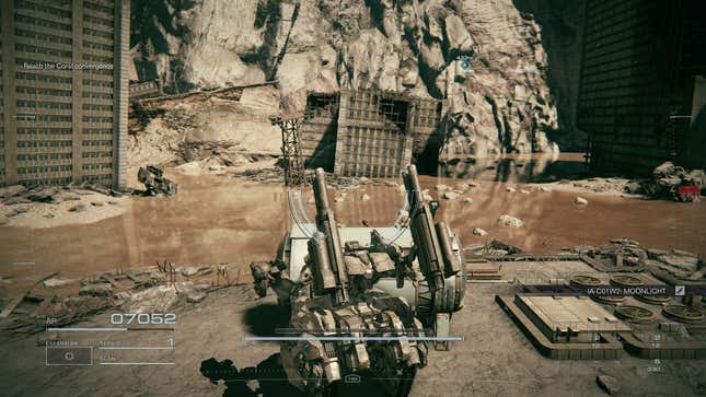 A mech opens a treasure chest.