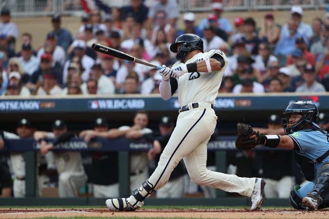 Royce Lewis helps Twins beat Jays for first playoff win since '04