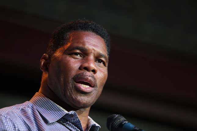 Herschel Walker, GOP candidate for the US Senate for Georgia, speaks at a primary watch party May 23, 2022, at the Foundry restaurant in Athens, Ga. Senate candidate Herschel Walker said Saturday, June 18, that he “never denied” the existence of children he had not previously disclosed publicly, telling conservative Christians that “they knew the truth.”