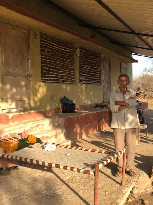 Vadher Mansingh, peon of Banej polling booth