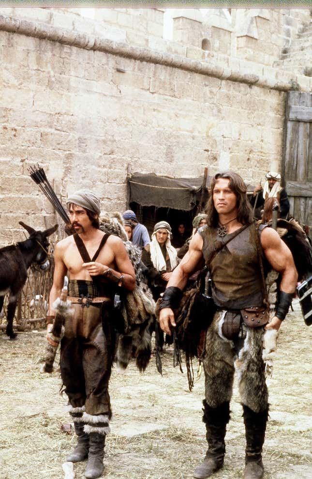 Image for article titled Get a Look Behind the Scenes of Schwarzenegger&#39;s Fantasy Classic Conan the Barbarian