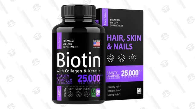 S Raw Science Biotin Collagen Keratin Supplement | $21 | Amazon | Promo Code: RAWBIO25