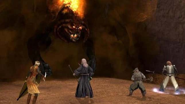 What, you don’t remember the guys standing next to Gandalf as he battled the Balrog? They were right there!