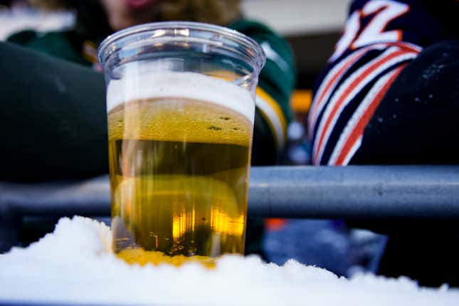 Football and beer — need we say more?