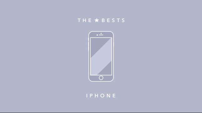 An illustration of an iPhone against a gray background.