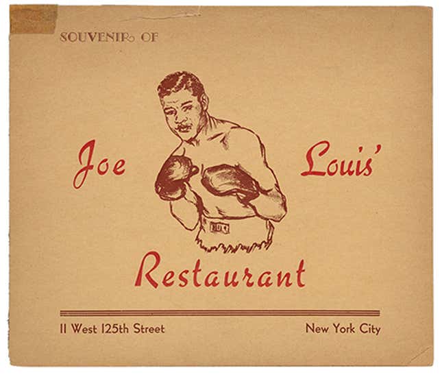 Many Harlem restaurants offered photo souvenirs to document diners’ experiences.