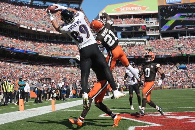 Ravens vs. Browns, October 1, 2023