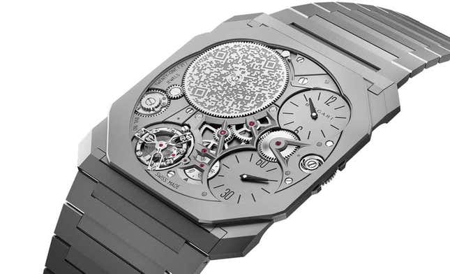 Imagen para el artículo titulado El reloj mecánico más delgado del mundo cuesta 440.000 dólares, NFT incluido