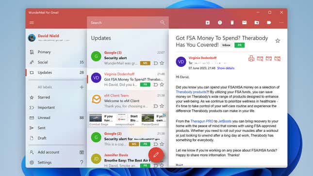 Image for article titled These Are the Best Desktop Apps for Gmail