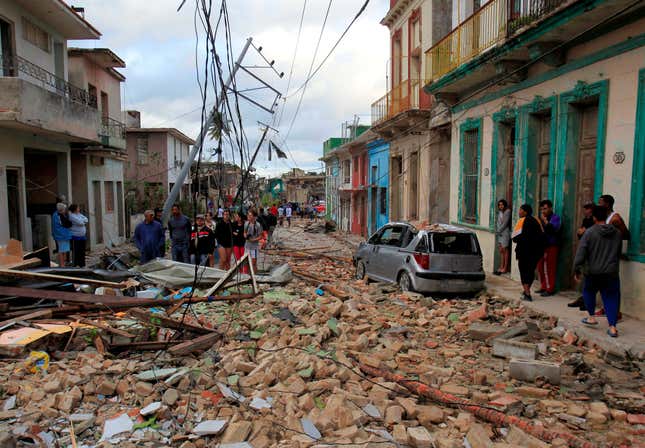 Image for article titled Photos: The aftermath of a rare and deadly tornado in Havana