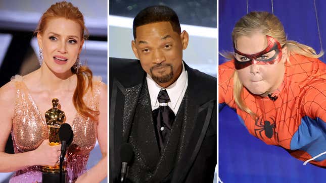 Jessica Chastain, Will Smith, Amy Schumer at the 2022 Oscars