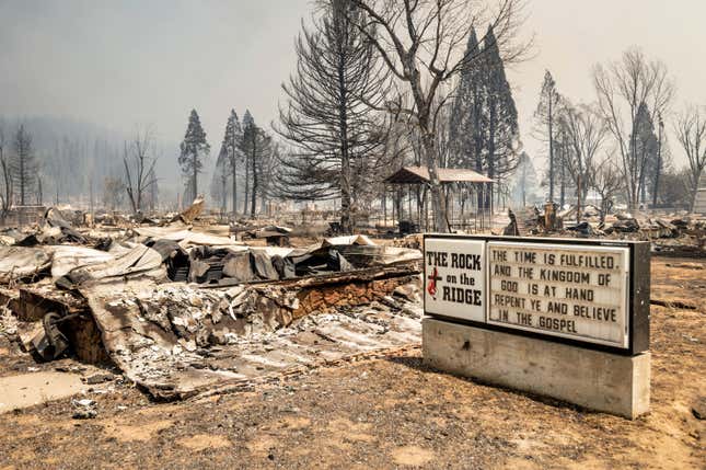 burned out foundation of church building