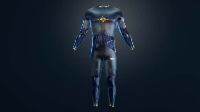 A render of the Fastskin 4.0 swimsuit for. men