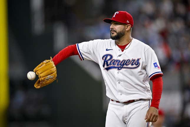 Jun 5, 2023; Arlington, Texas, USA; Texas Rangers starting pitcher Martin Perez (54) in action during the game between the Texas Rangers and the St. Louis Cardinals at Globe Life Field.