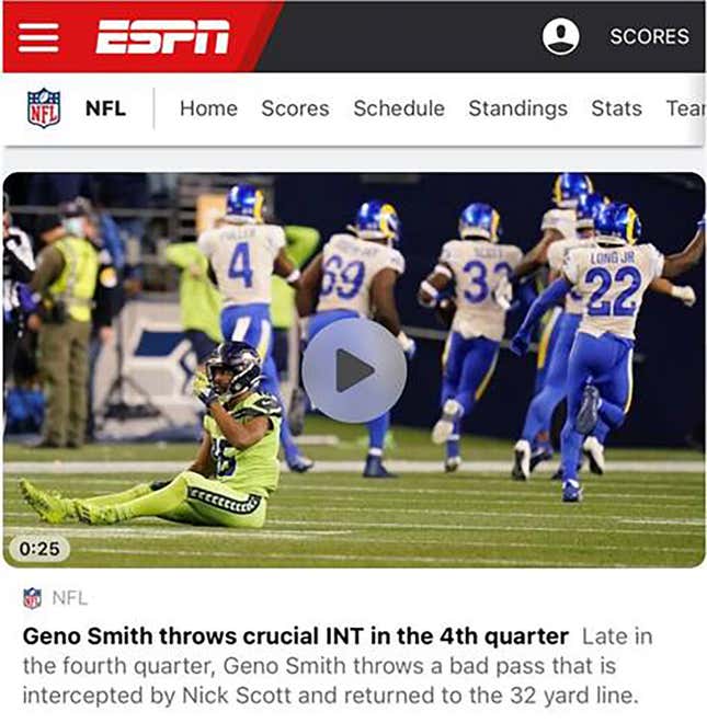 ESPN on X: Geno Smith ON FIRE so far 