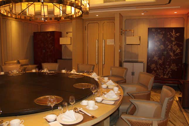 The Bitcoin Club’s dining room.
