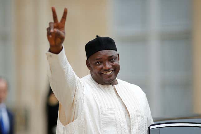 Gambian president Adama Barrow
