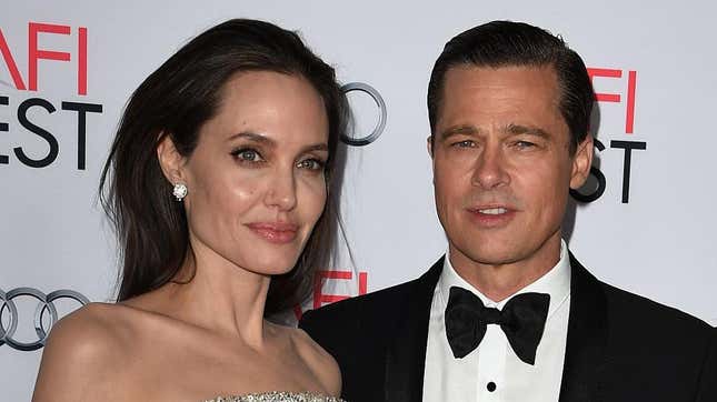 Brad Pitt and Angelina Jolie on red carpet