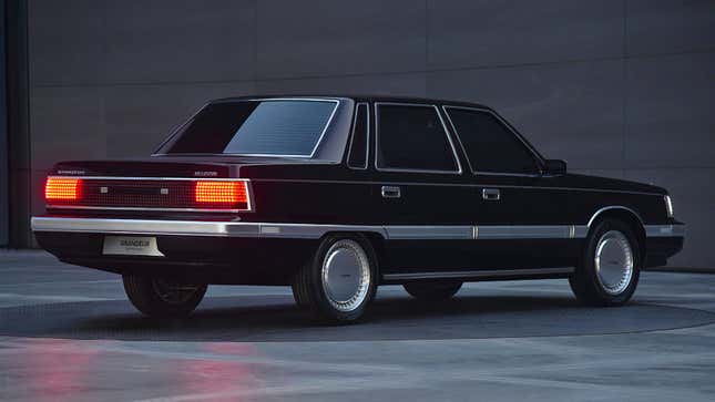 Image for article titled The Hyundai Grandeur Heritage Restomod Is &#39;80s Luxury Gone Cyberpunk