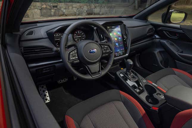 The interior of the 2024 Subaru Impreza RS.