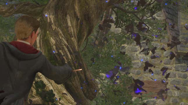 An Ancient Magic spell in Hogwarts Legacy
