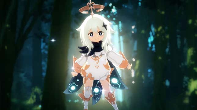 Genshin Impact's new anime style created by ufotable shows a fairy or something I don't know.